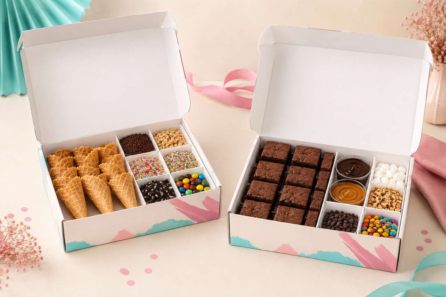 Treats and Sweets party boxes